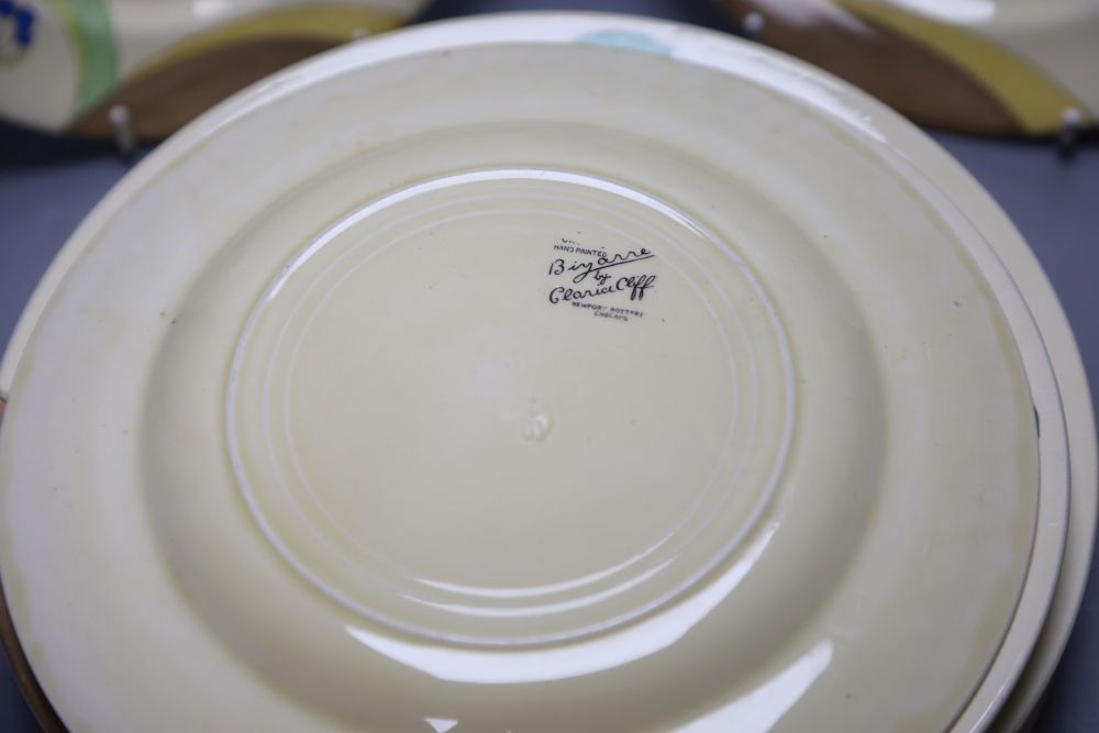 A Clarice Cliff part dinner service (12)